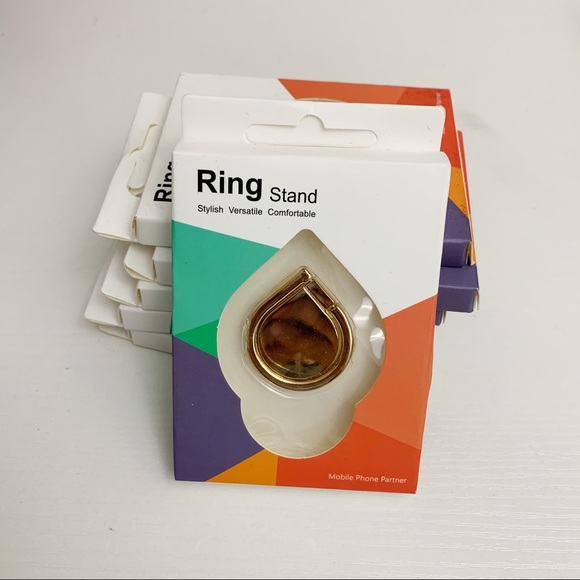 ⛱ 3/$15 Gold Tear Drop Ring Stand Phone Holder - Picture 4 of 6